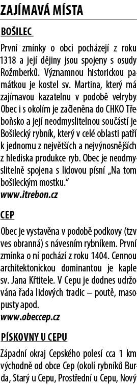 Zaj mav m sta BO ILEC Prvn  zm nky o obci poch zej  z roku 1318 a jej  d jiny jsou spojeny s osudy Ro mberk . V znam...